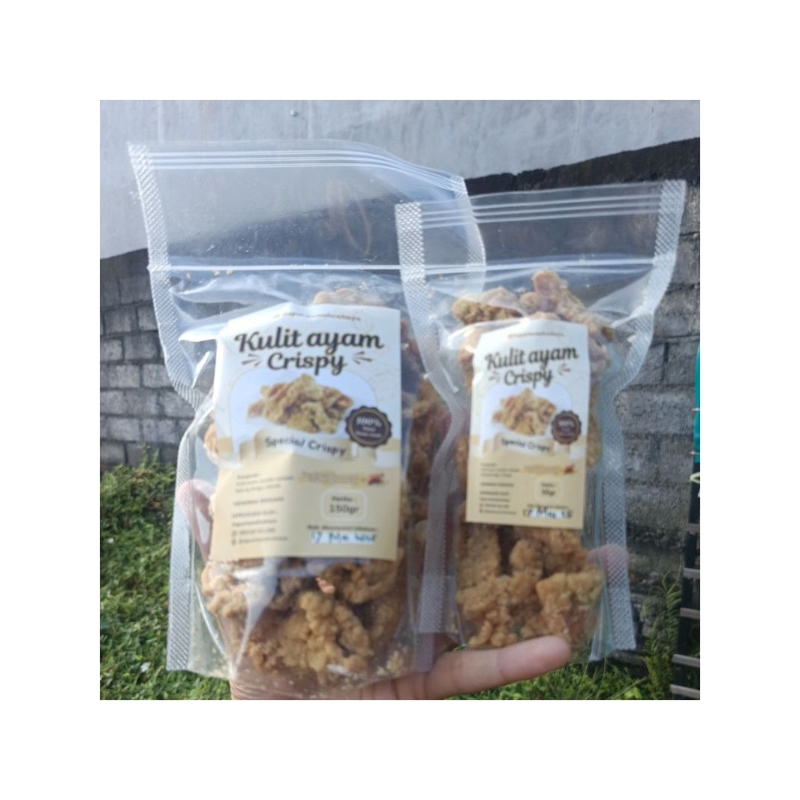 

Kulit Ayam Crispy 150gram & 50gram Special Crispy By Dapur Mamah Cahaya