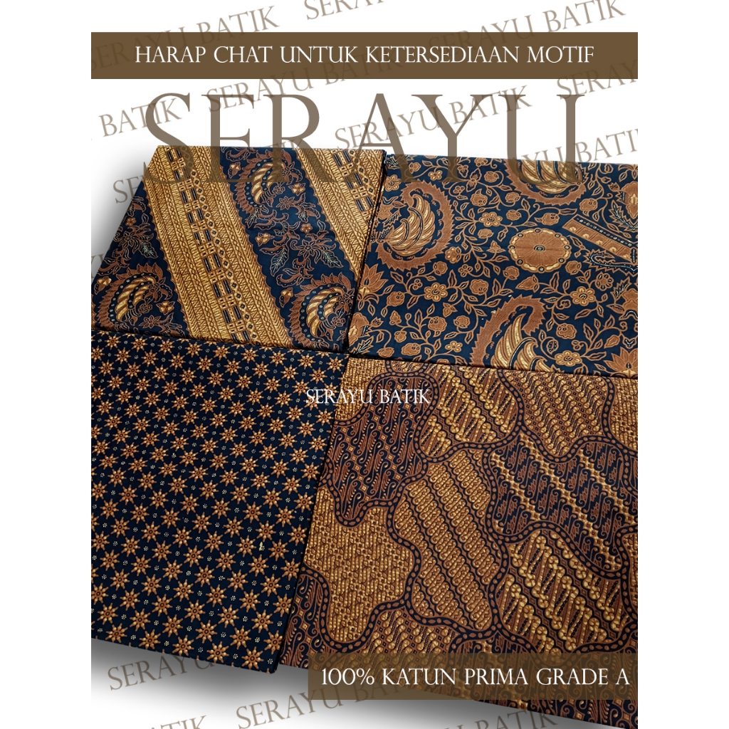 Kain Jarik / Sewek Batik Katun Prima Excellent Motif Solo