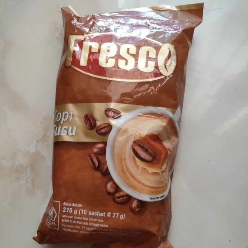 

Kopi kapal api fresco kopi susu kapal api fesco isi 10 pcs