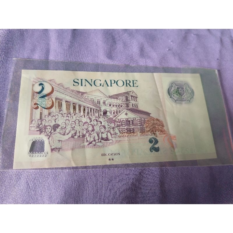 Uang Kertas 2dollar Singapore
