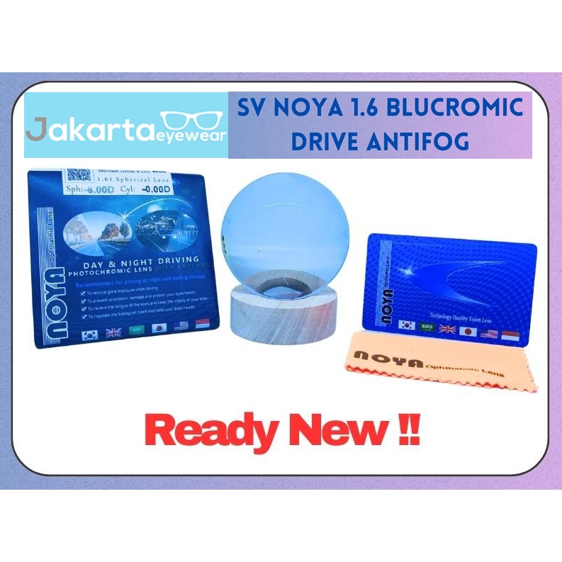 NEW... LENSA FITUR TERLENGKAP DI DUNIA Lensa FSV Noya 1.61 Bluechromic Drive Anti Fog Full Fitur Len