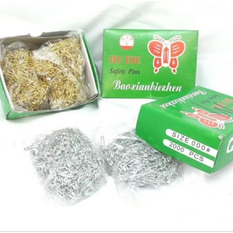 Afnansa️️  (Per Bungkus) PENITI KECIL GOLD Dan  SILVER PREMIUM QUALITY  Peniti Kecil Kwalitas Premiu