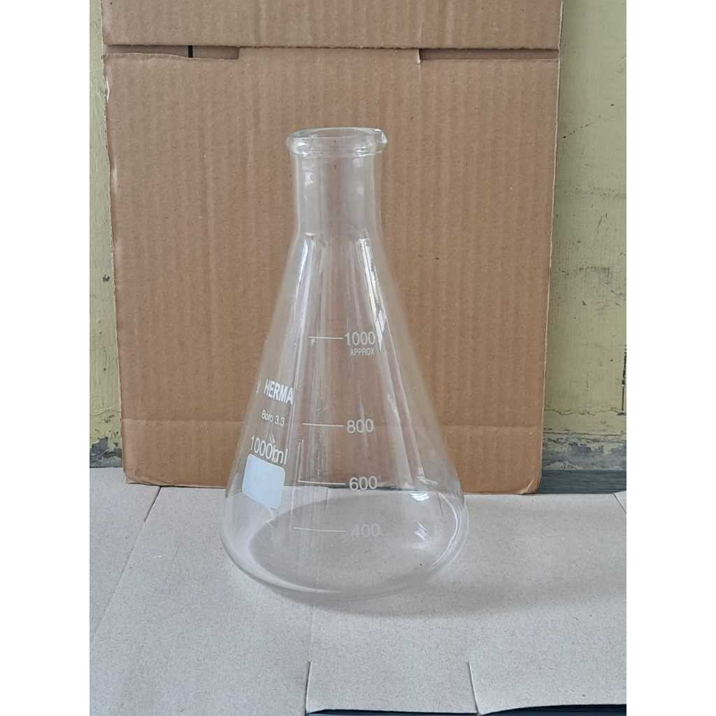 Erlenmeyer Herma 1000ml / 1 Liter_ Erlenmeyer Flask 1000 ml Herma