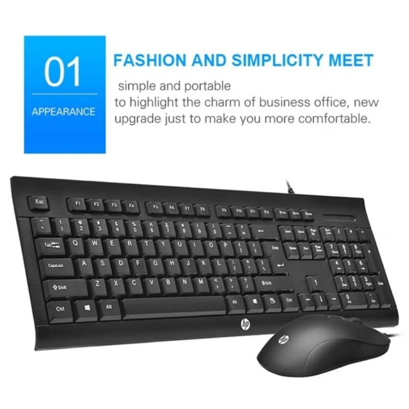 Keyboard Gaming HP KM100 | 1 set Keyboard dan Mouse