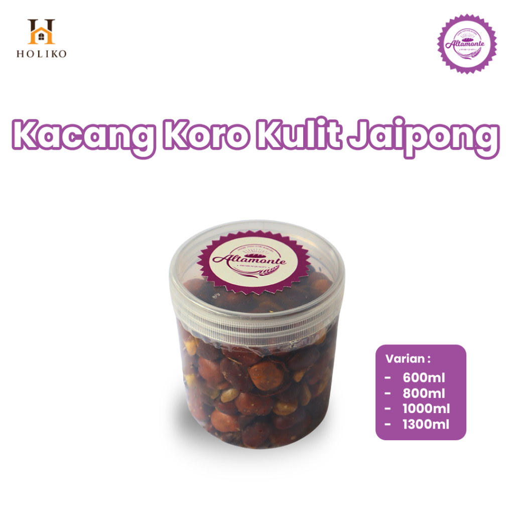 

HOLIKO - Kacang Koro Kulit Jaipong Uk 600ML, 800ML, 1000ML, 1300ML Altamonte
