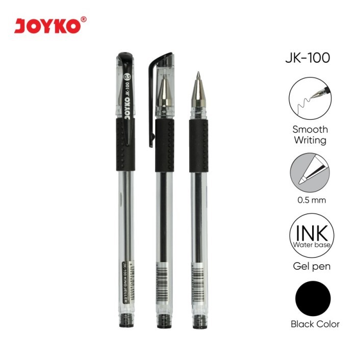 

Pulpen Gel Joyko Kingjeller JK-100 Pen Pena Bolpoin Ballpoint ATK Alat Tulis Kantor