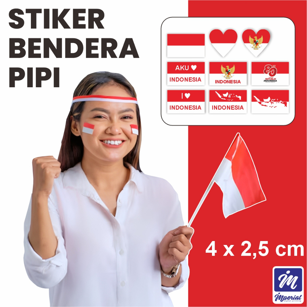 

Stiker Bendera Pipi Dirgahayu Indonesia 80 Th Kemerdekaan