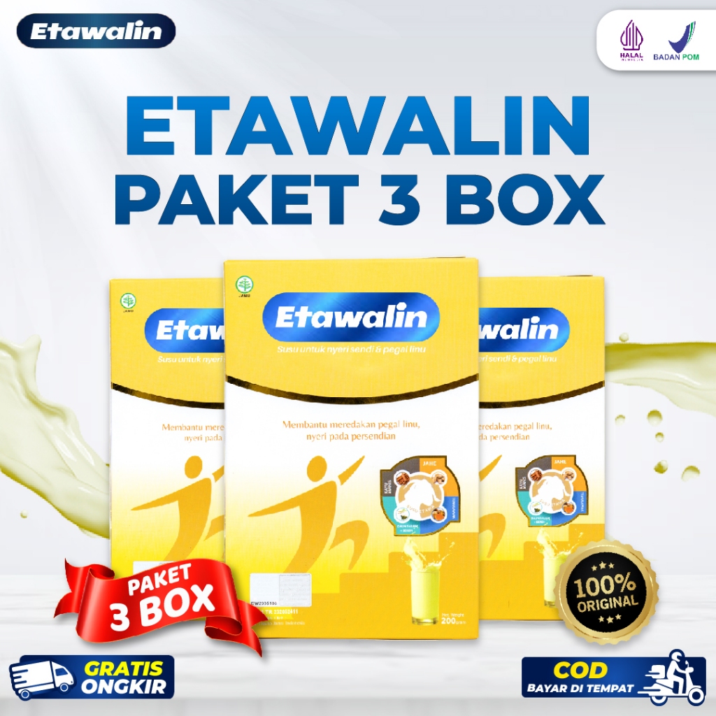 

ETAWALIN SUSU KAMBING ETAWA SOLUSI ASAM URAT 3 BOX ORIGINAL