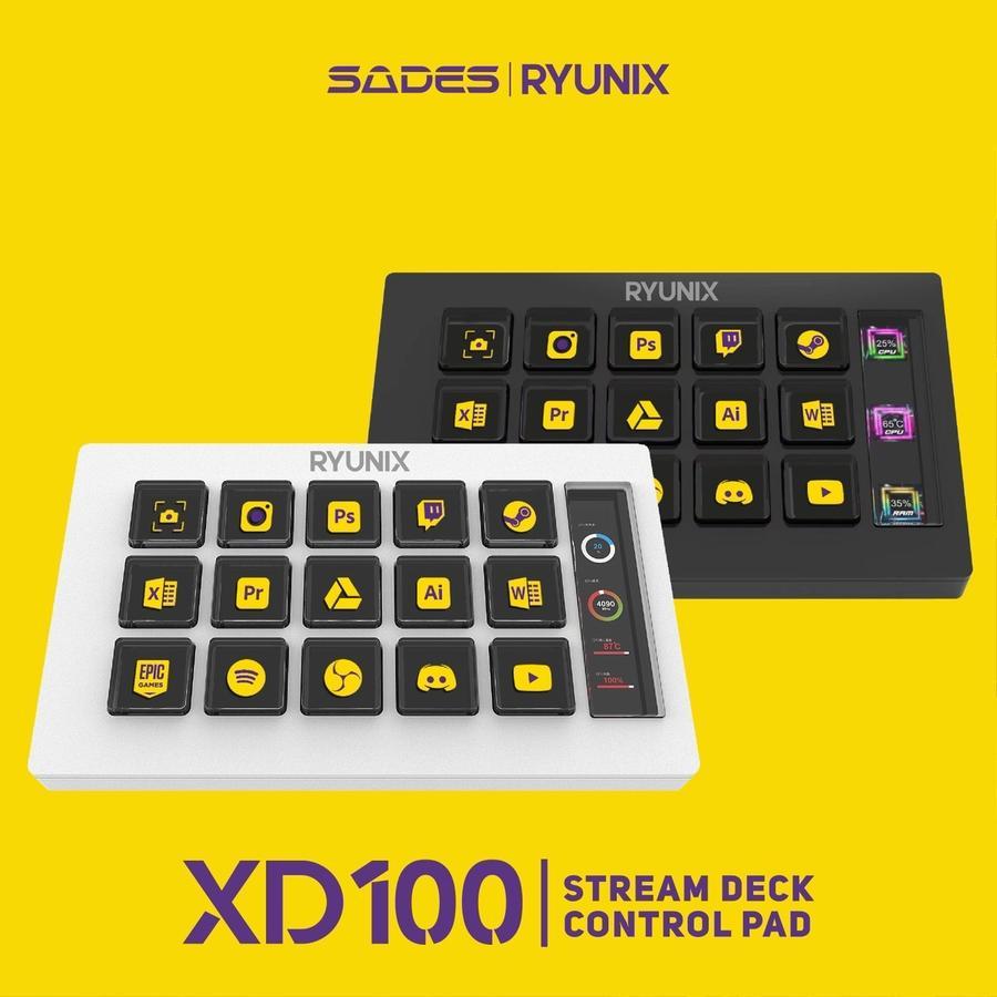 Sades Ryunix XD100 Stream Deck Control Pad