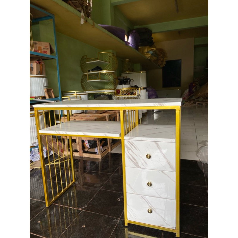 Meja Konsul Laci Susun Meja Nail Art Minimalis Modern