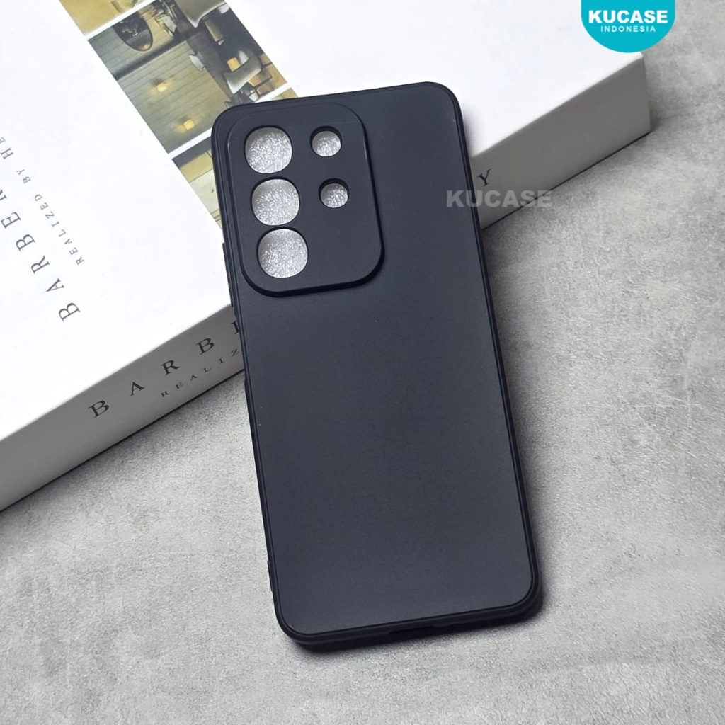 Vivo Y29 4G Softcase Macaron Square Black Case Vivo Y29 4G MSB