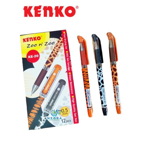

Pulpen Gel Kenko Zoo N Zoo KE-20 Pen Pena Bolpoin Ballpoint ATK Alat Tulis Kantor