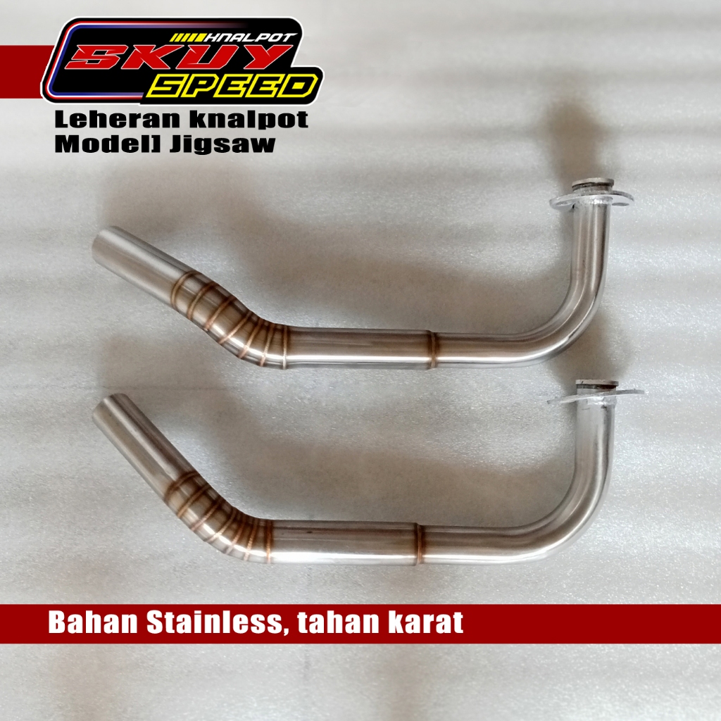 Leheran Knalpot Standar Jigsaw Mio, Nmax, Aerox CACING Stainless