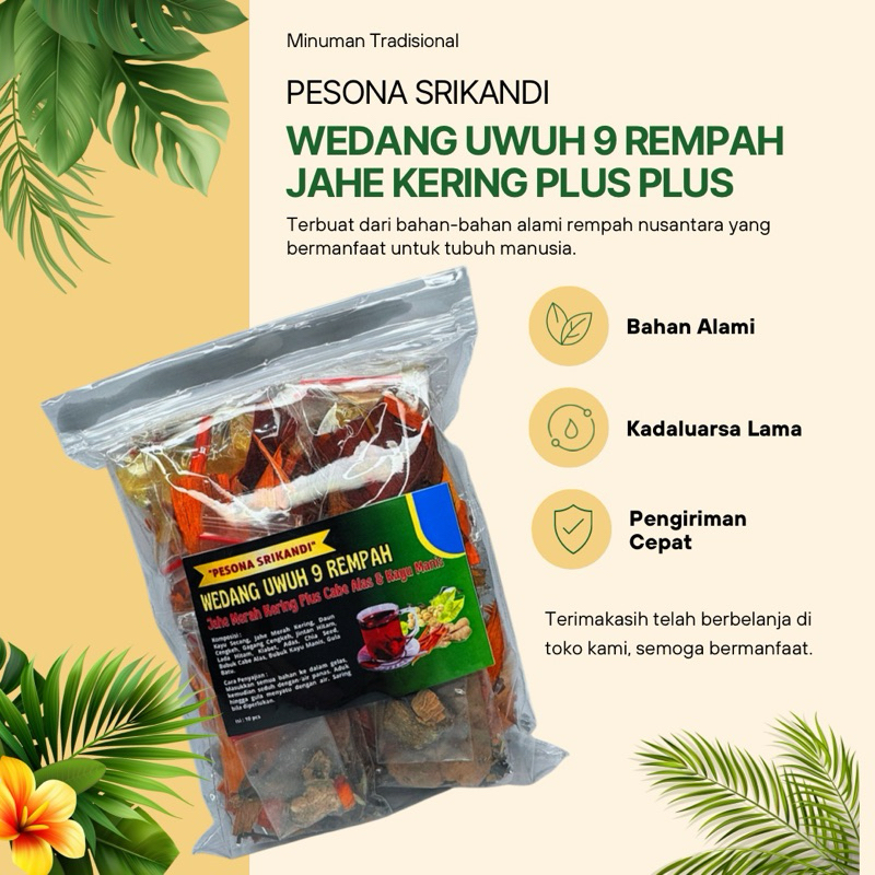

Grosir Wedang Uwuh 9 Rempah Jahe Kering Plus Plus