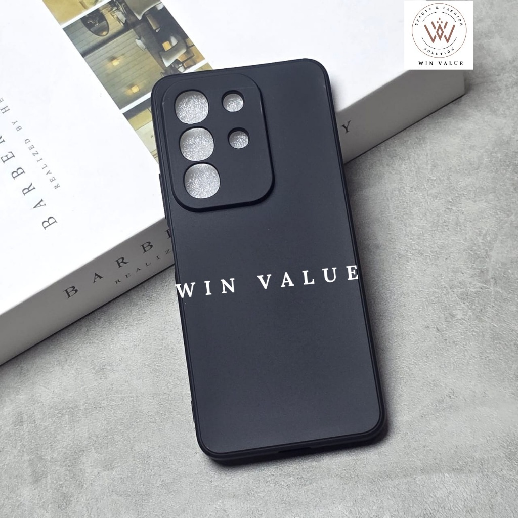 Vivo Y29 4G Softcase Macaron Black Premium Case Vivo Y29 4G