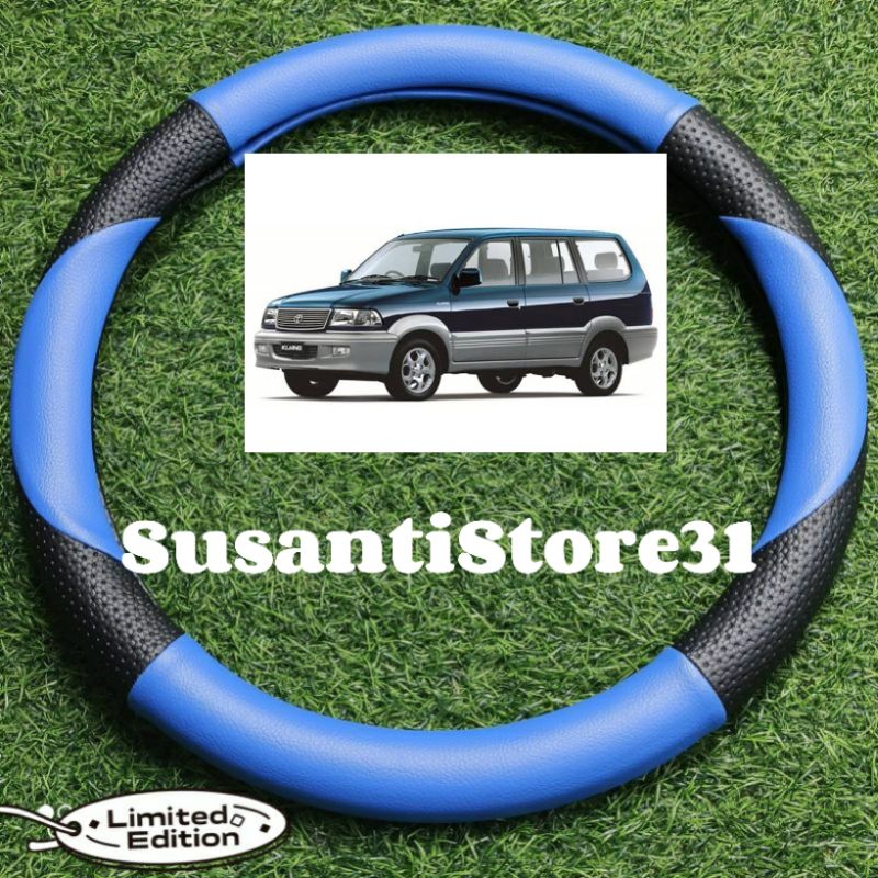 sarung stir mobil kijang kapsul, bungkus stir kijang kapsul motif sabit