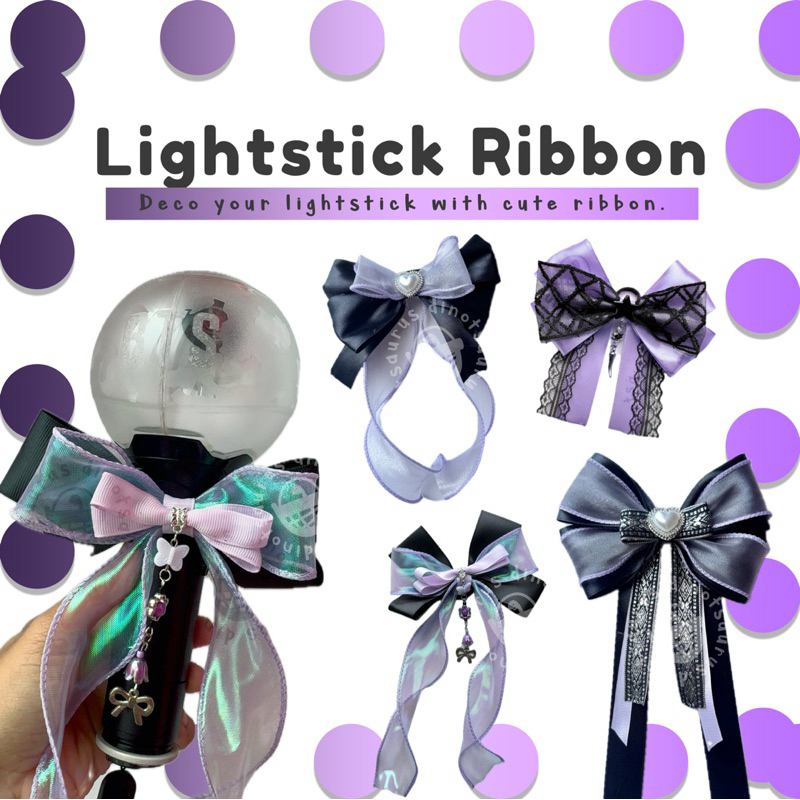 

Lightstick Purple Ribbon Pita Ungu [Seventeen, BTS, Enhypen]