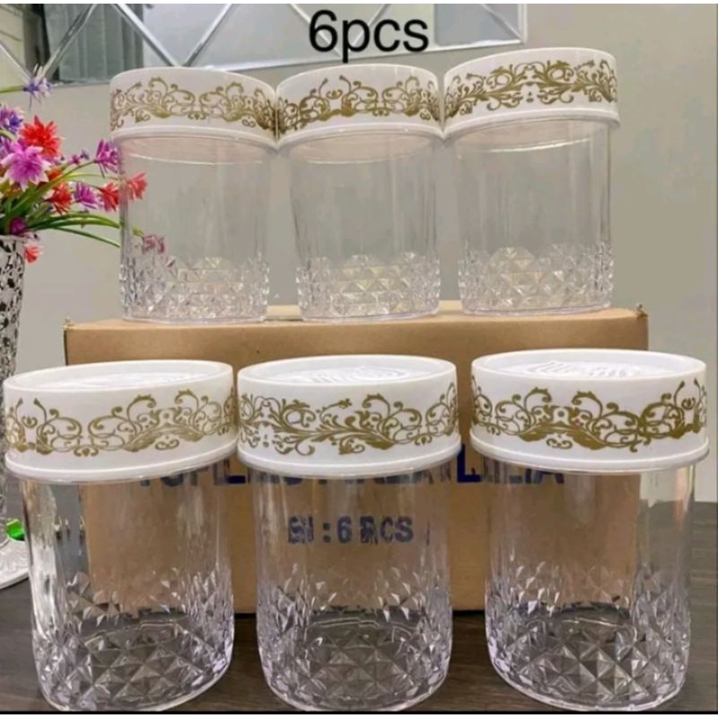 TOPLES PIREX LILIA AKRILIK/MIKA 6PCS