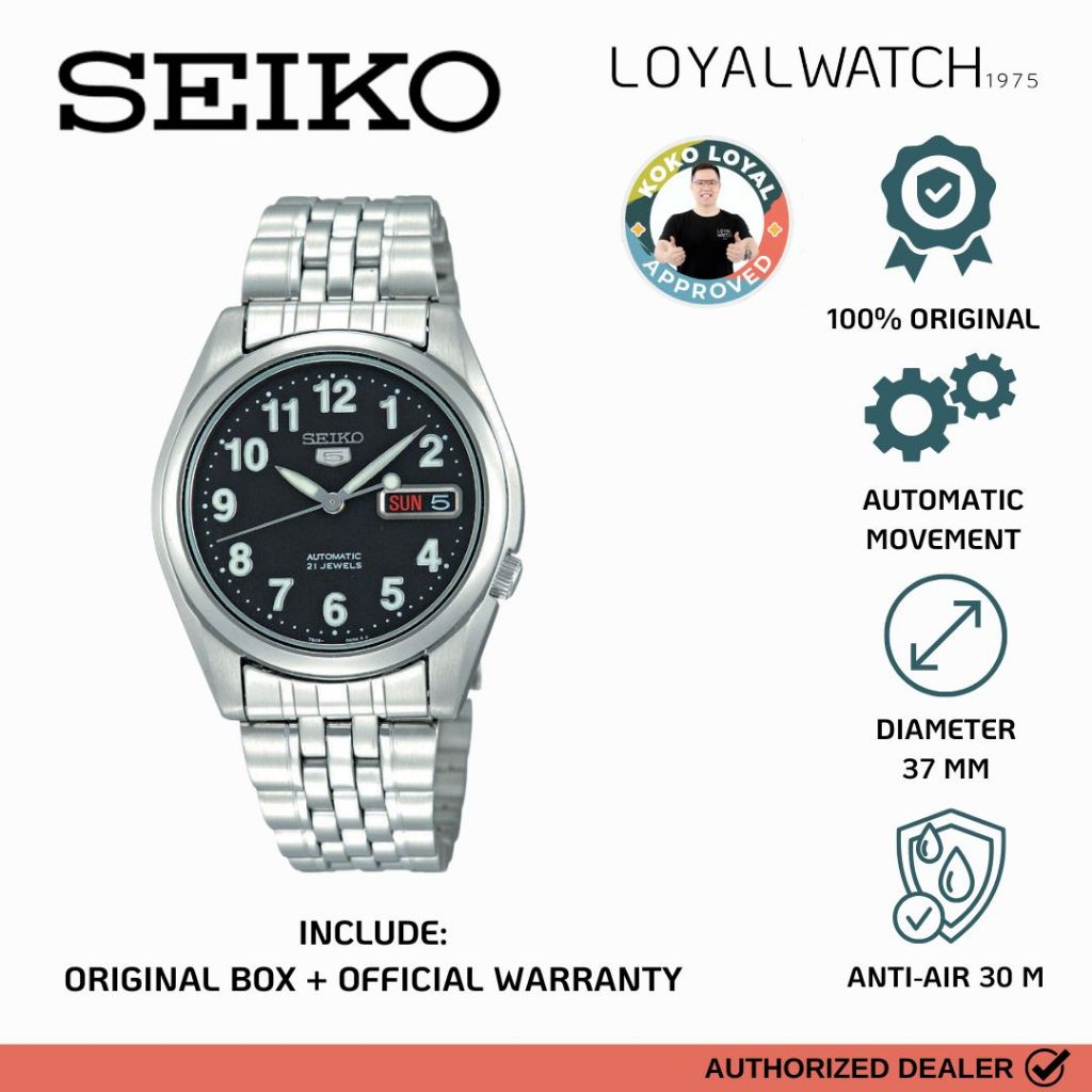 Jam Tangan Seiko 5 Pria SNK381K1 Original Garansi Resmi
