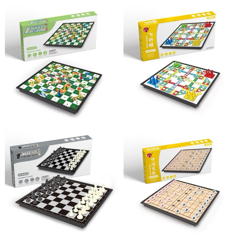 Chess Catur Snake And Ladders Chess Filght Aeroplane Chess Ludo King Game Mainan Catur Rotation Orbi