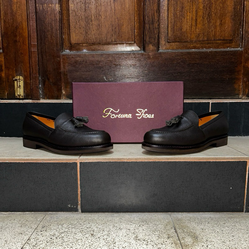 Fortuna shoes loafer grain leather