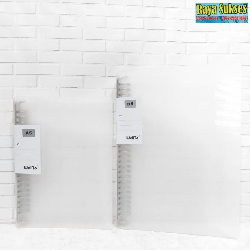 

Binder Transparant Walito A5,B5/ Binder Kampus A5,B5/ Binder Note Transparant