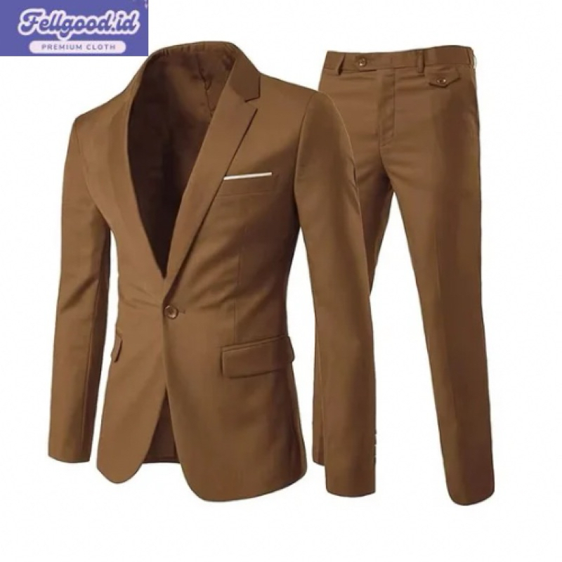 SETELAN JAS BLAZER PRIA / SETELAN JAS BLAZER KANTORAN PRIA / SETELAN JAS BLAZER FORMAL / SETELAN JAS