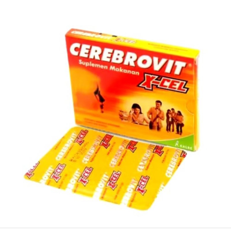 Cerebrovit X-Cel isi 10 kapsul untuk Nutrisi Otak Remaja Excellent