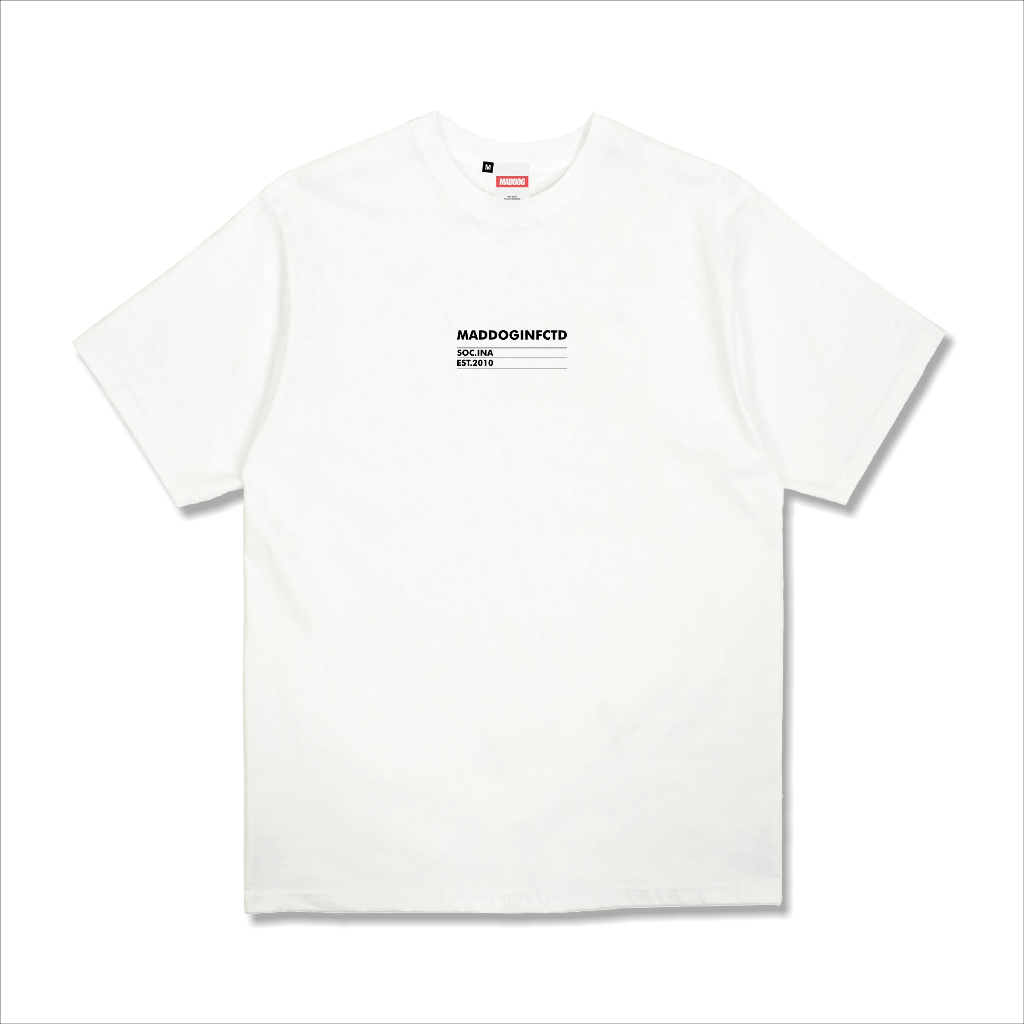 ORI Maddog Infected - Kaos - TAG White | Kaos Pria Wanita Unisex Putih T-shirt Distro Official Maddo