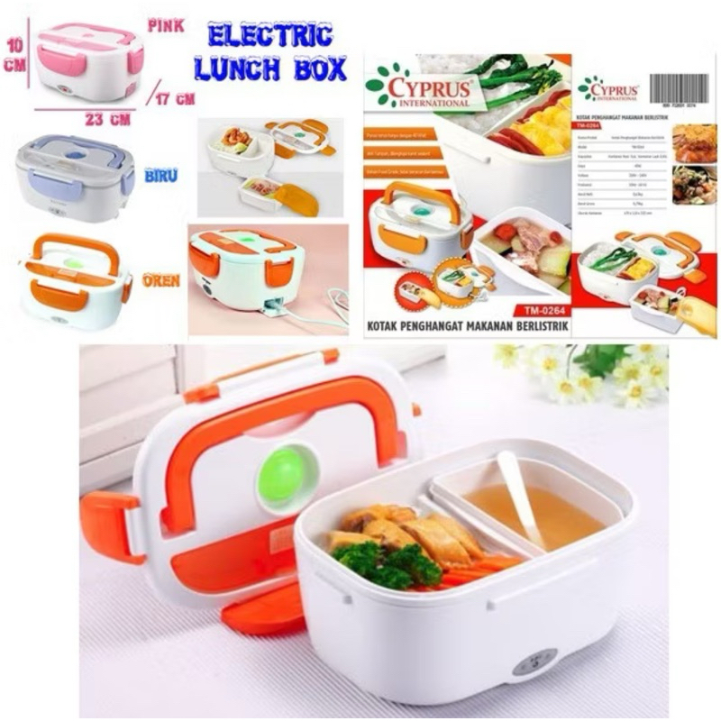 Dapat 2 Electric lunch box penghangat bekal makanan warmer box PRELOVED