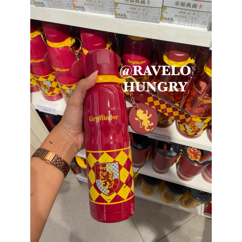 Miniso x harry potter tumbler with chain 600 ml stainless/ termos / insulated bottle
