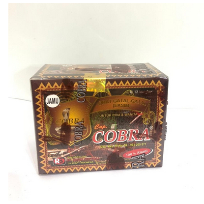 Jamu Gatal Cap Cobra Original Isi 12 Sachet Obat Gatal-Gatal Eksim