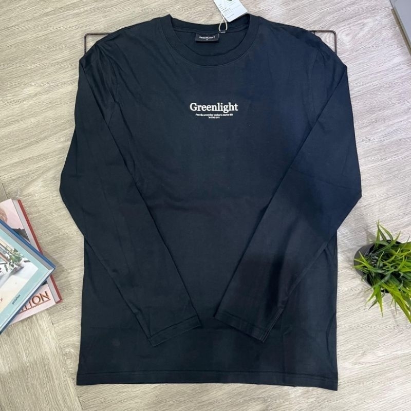 kaos greenlight lengan panjang pria original