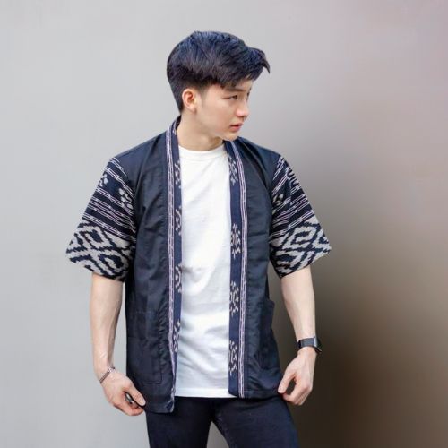 Kimono Troso | Kimono Outer Batik Tenun | Outer Batik | Kimono Batik Tenun Songket