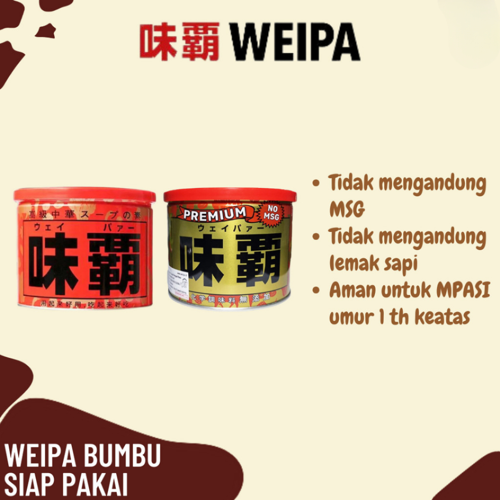 

Weipa Bumbu Siap Pakai 500gr - Kaldu Jepang - Penyedap Rasa