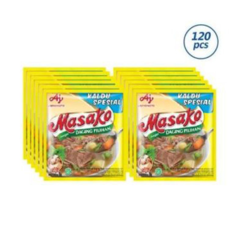 

bumbu kaldu Masako 1 renceng isi 12 pcs
