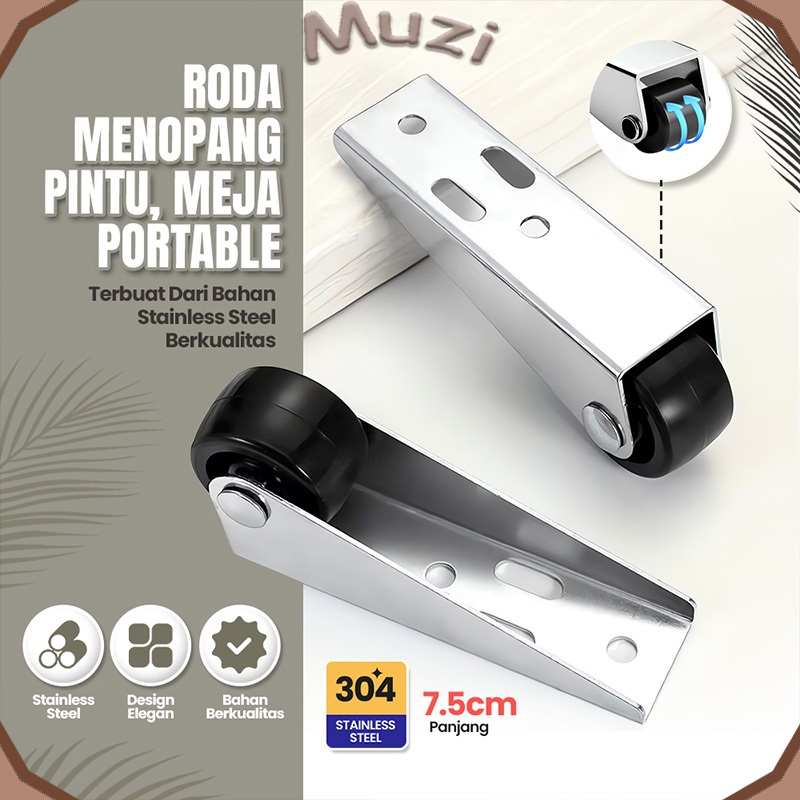 Roda Penopang Bawah Pintu Meja Lemari Roller Sliding Door Pintu Bawah Geser / Roda Pintu Sleding Ges