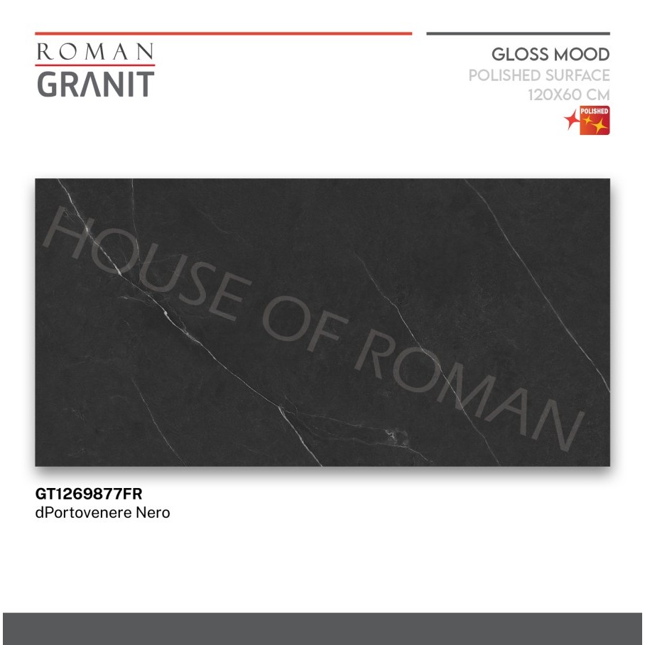 ROMAN GRANIT dPortovenere Nero 120x60 GT1269877FR ROMAN GRANIT