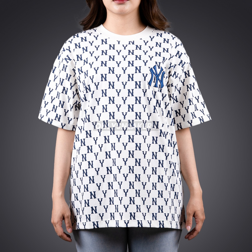 MLB KOREA NEW YORK YANKEES MONOGRAM IVORY TEE