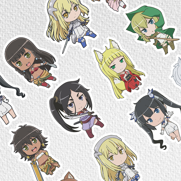 

[ VINYL & CHROMO 7 CM] ANIME cetak stiker Game/STIKER MURAH TEMA ANIME MEET YOU IN DUNGEON /murah/stiker medium/