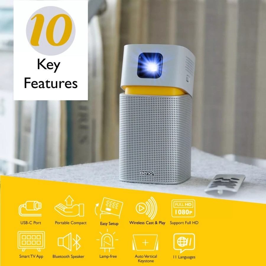 Mini PROJECTOR BENQ GV1 PROYEKTOR Portable | 200 ANSI lumens DLP