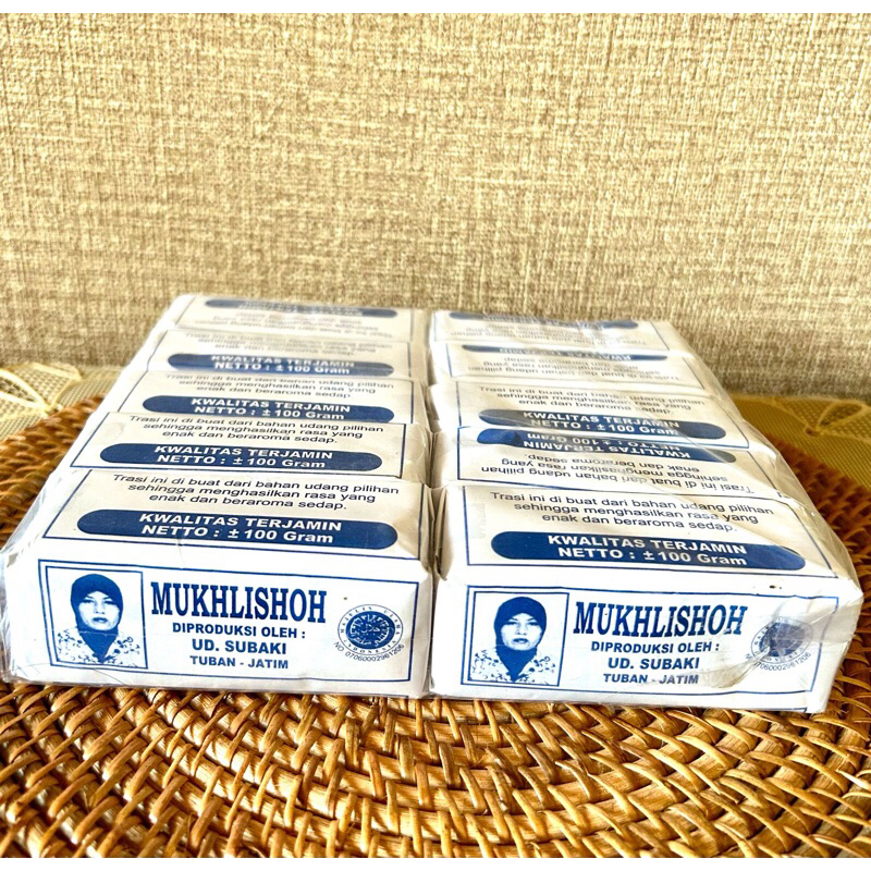 

Trasi Udang Mukhlishoh 100 gr Pack (10)