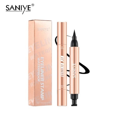 SANIYE Wing Eyeliner Double Head Eyeliner Stamp Eyeliner Waterproof Eye Make Up M438A / Eyeliner Wat
