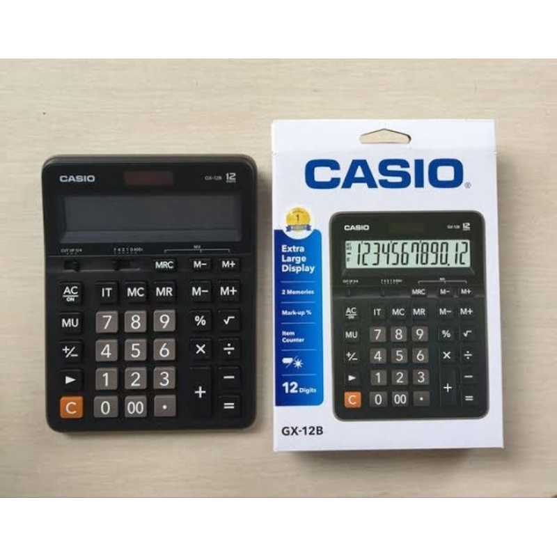 

Kalkulator CASIO GX-12B-BK