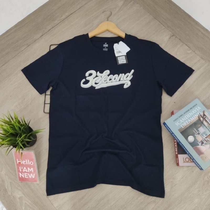 kaos 3second pria original
