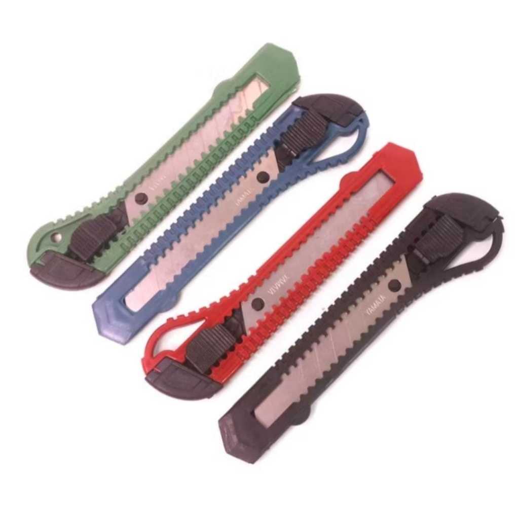 

Pisau Cutter Piso Cutter cuter kater Besar Pemotong Dus ATK Yamata Murah
