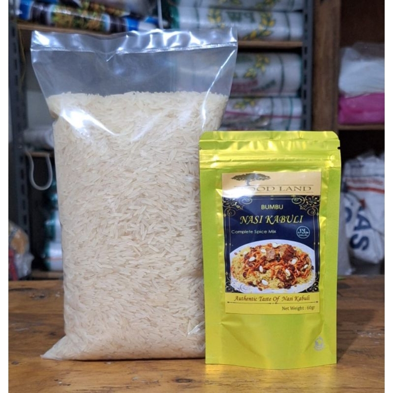 

PAKET BERAS BASMATI 1KG + BUMBU KEBULI