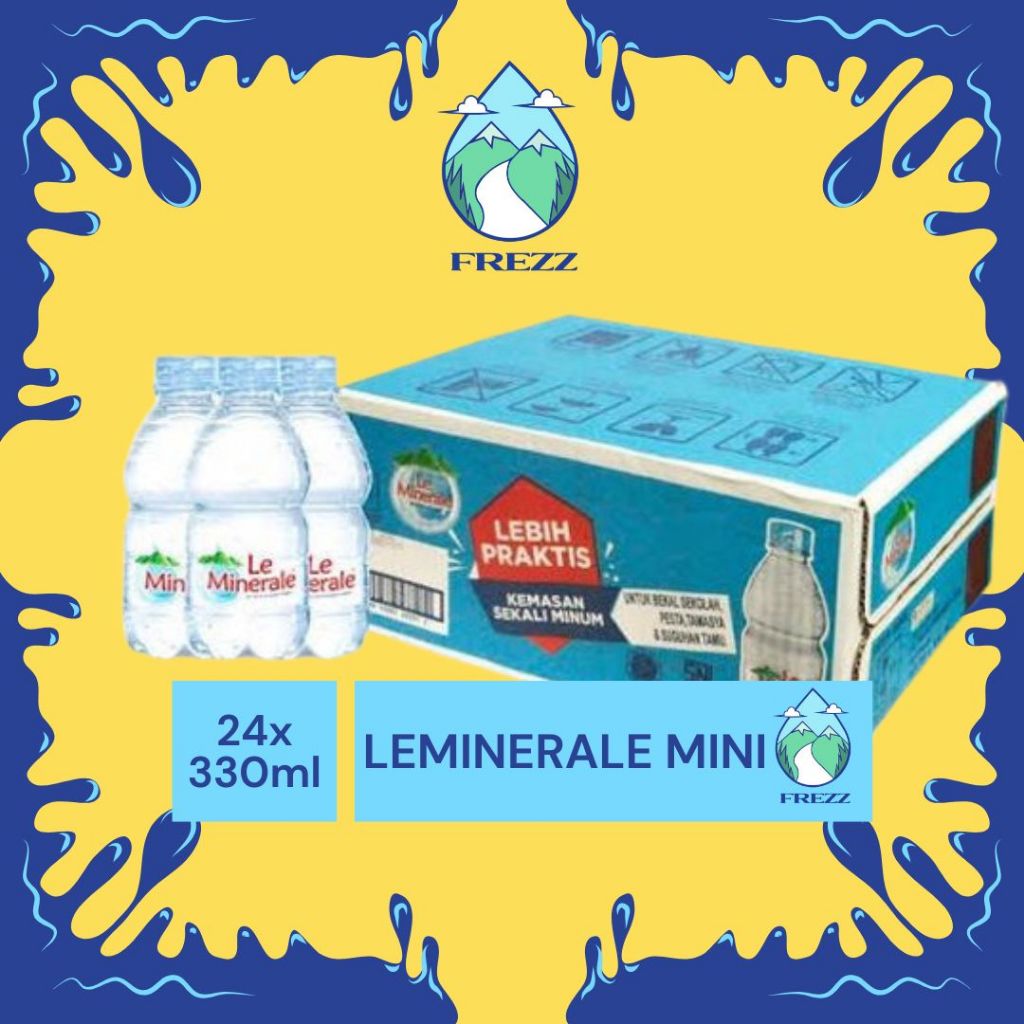 (KARGO / REGULER) Le Minerale mini 330ml DUS Isi 24 Pcs Per Karton - READY Lemineral Air Minum Kemas