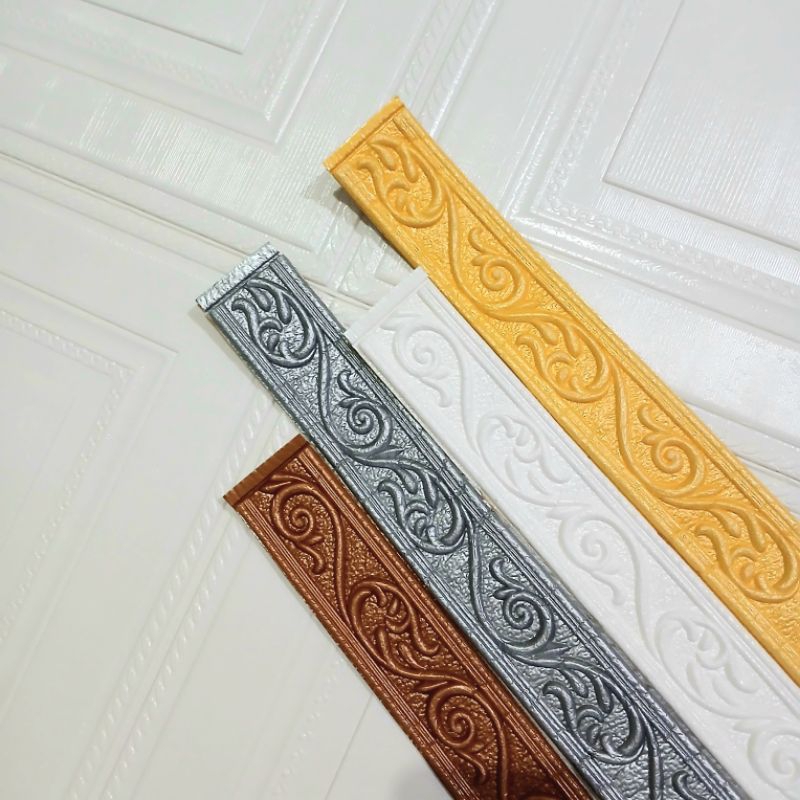 Wall Border List 3D Foam Ukuran 2,3m×5cm