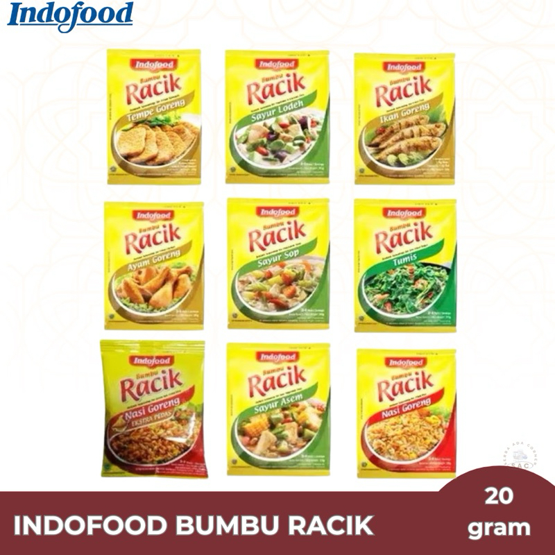 

Indofood Bumbu Racik 1Renceng Isi 10 kemasan 26 gram